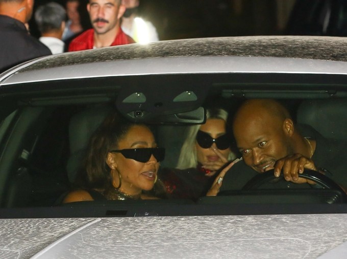 La La Anthony & Kim Kardashian at Beyonce’s 41st Birthday