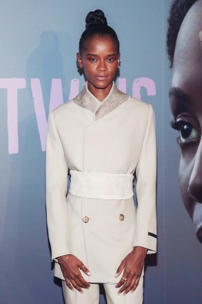 Actor Letitia Wright attends a special screening of "the silent twins" at Metrograph, in New York NY Special Screening of "the silent twins"New York, United States - 13 Sep 2022