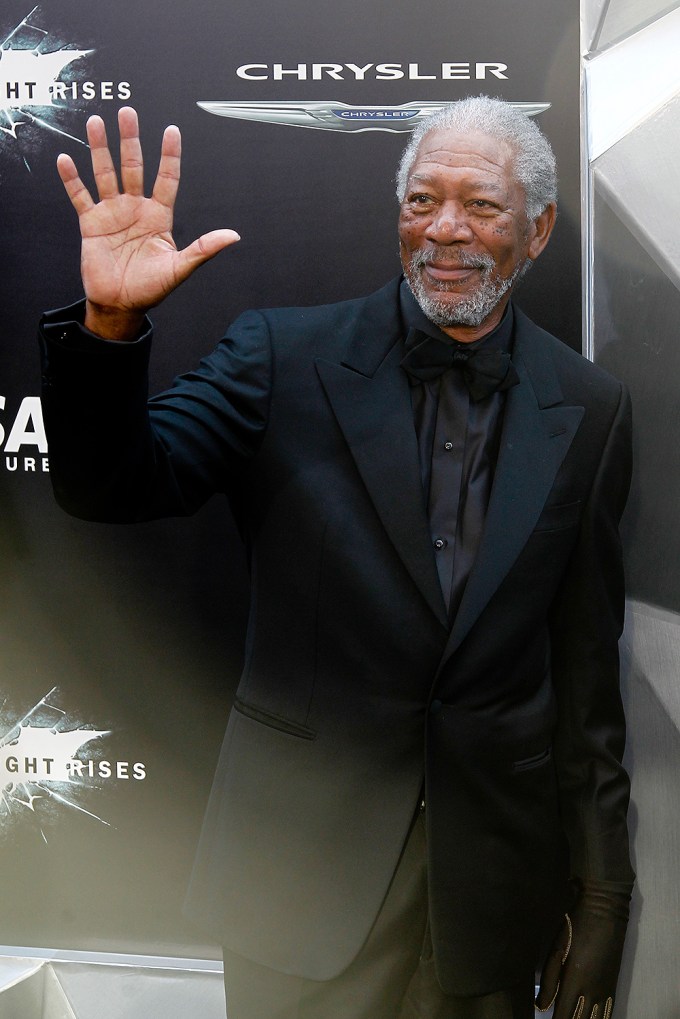 Morgan Freeman At The Premiere Of ‘The Dark Knight Rises’