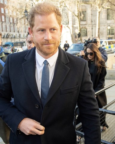 Prince Harry arrives at the High Court for his case against The Daily Mail. Material must be credited "News Licensing" unless otherwise agreed. 100% surcharge if not credited. Online rights need to be cleared separately. Strictly one time use only subject to agreement with News Licensing. 27 Mar 2023 Pictured: Prince Harry arrives at the High Court for his case against The Daily Mail. Material must be credited "News Licensing" unless otherwise agreed. 100% surcharge if not credited. Online rights need to be cleared separately. Strictly one time use only subject to agreement with News Licensing. Photo credit: News Licensing / MEGA TheMegaAgency.com +1 888 505 6342 (Mega Agency TagID: MEGA962041_017.jpg) [Photo via Mega Agency]
