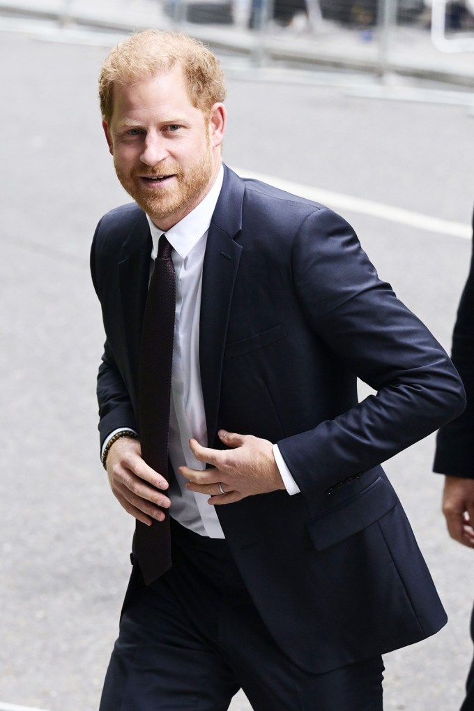 Prince Harry Arriving In High Court