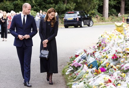 Prince William and Catherine Princess of Wales view floral tributes and meet crowds
Prince William and Catherine Princess of Wales visit to Sandringham, UK - 15 Sep 2022
The Prince and Princess of Wales will travel to Sandringham to view floral tributes left at Norwich Gates by members of the public, in memory of Her Majesty The Queen.