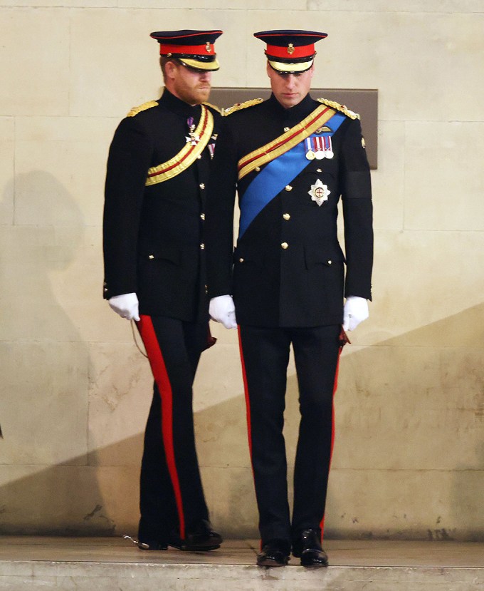 Prince Harry & Prince William At The Queen’s Vigil