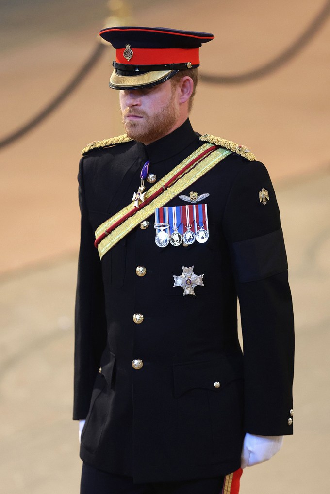 Prince Harry Arrives At The Queen’s Vigil
