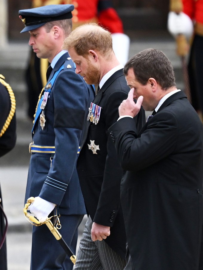 Prince William, Prince Harry and Peter Phillips