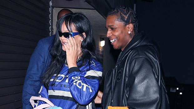 Ріанна та A$AP Rocky посміхаються на нічне побачення в студії більше ніж через 4 місяці після народження дитини