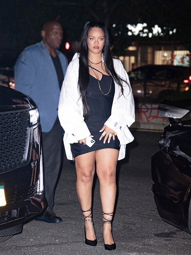 Rihanna's Sporty Date Night Look Included an Oversized Jersey and