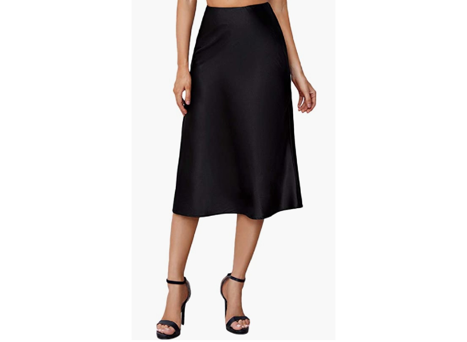 Kendall satin hot sale midi skirt