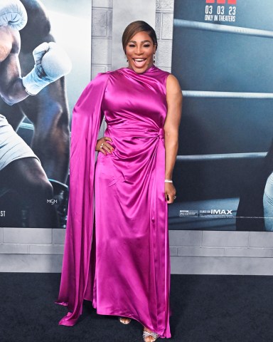 Serena Williams attends the Creed III Premiere on Monday February 27, 2023 in Los Angeles, CA at the TCL Chinese Theater
'Creed III' film premiere, Los Angeles, California, USA - 27 Feb 2023