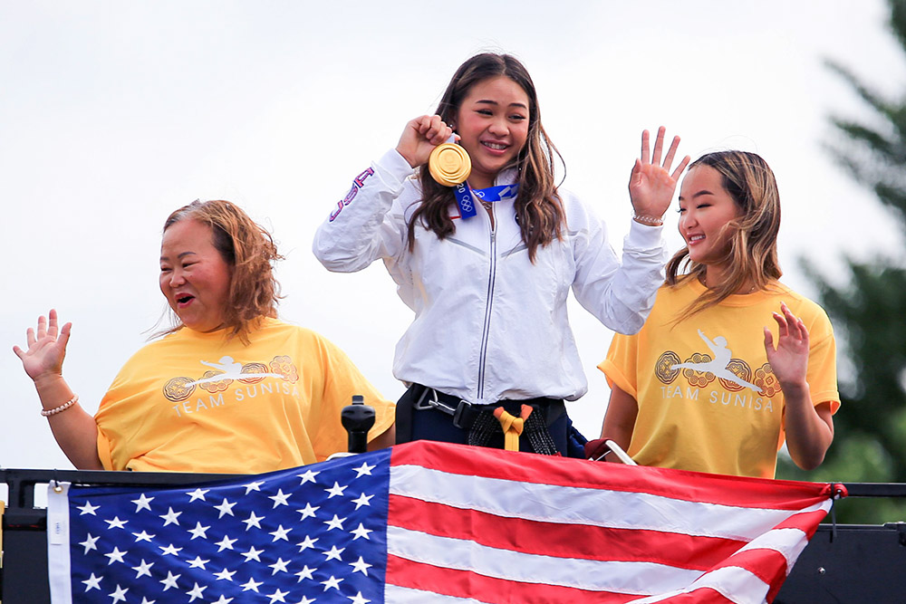 Olympian Sunisa Lee celebration parade, Saint Paul, Minnesota, USA - 08 Aug 2021