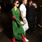 *EXCLUSIVE* The Beckham family exit Victoria Beckham's fashion show after party during Fashion Week!