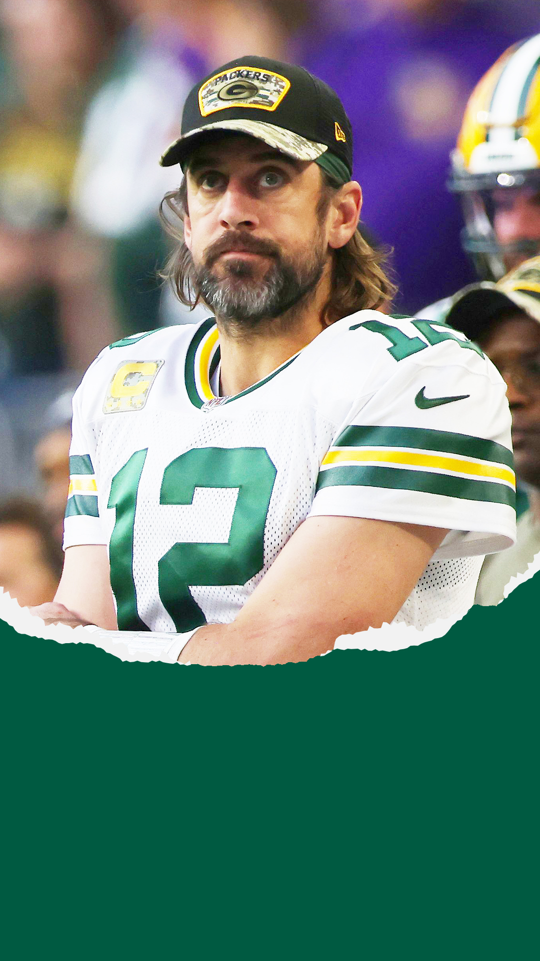 Aaron Rodgers Growing His Hair Out for His Halloween Costume