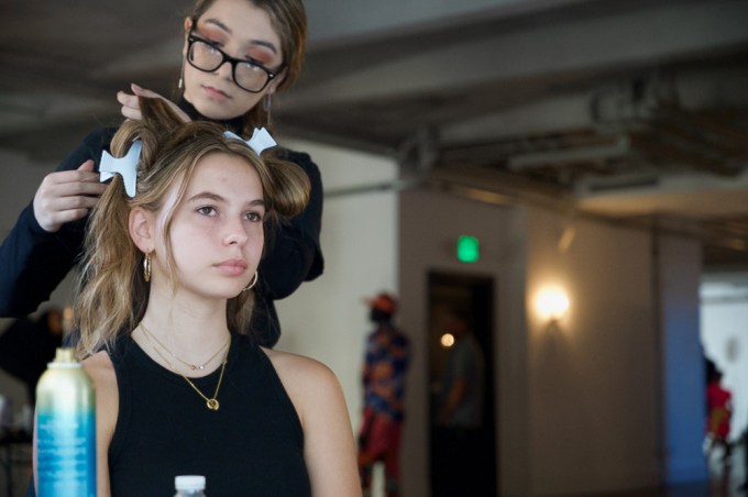 Adeline Beador Looked Confident As She Got Ready For Her First Fashion Show