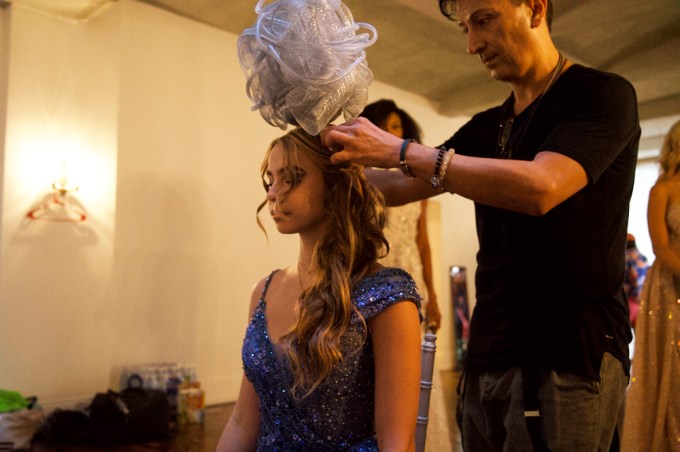 Adeline Beador Was Ready To Rock The Runway With A Elegant Headpiece