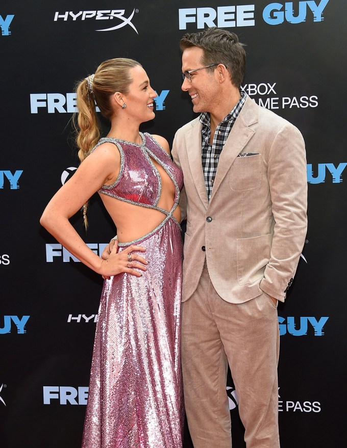 Blake Lively & Ryan Reynolds At The ‘Free Guy’ Premiere