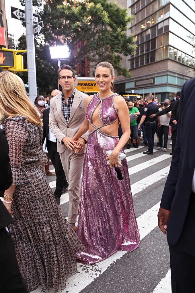 Blake Lively & Ryan Reynolds Hold Hands While Arriving At A Premiere
