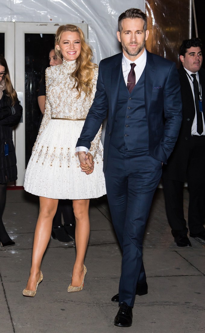 Blake Lively & Ryan Reynolds Are All Smiles in NYC