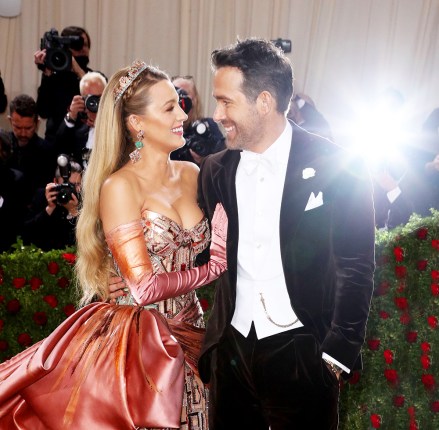 Blake Lively and Ryan Reynolds
Costume Institute Benefit celebrating the opening of In America: An Anthology of Fashion, Arrivals, The Metropolitan Museum of Art, New York, USA - 02 May 2022