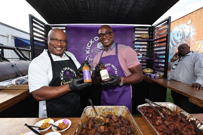 Crown Royal Teams Up with NFL Legends Bo Jackson and DeMarcus Ware for a BBQ Cook Off Challenge at Southern Smoke Festival in Houston, TX