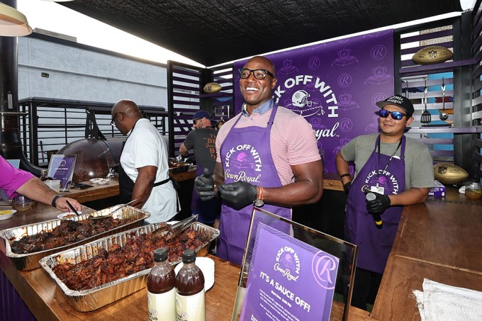 Crown Royal Teams Up with NFL Legends Bo Jackson and DeMarcus Ware for a BBQ Cook Off Challenge at Southern Smoke Festival in Houston, TX