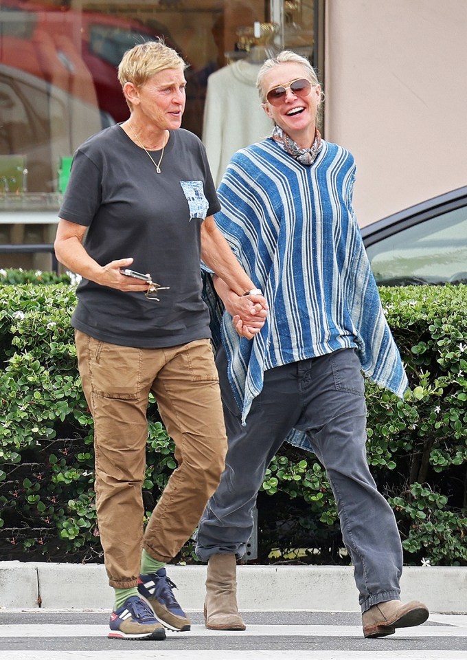 Ellen DeGeneres & Portia de Rossi In Santa Barbara