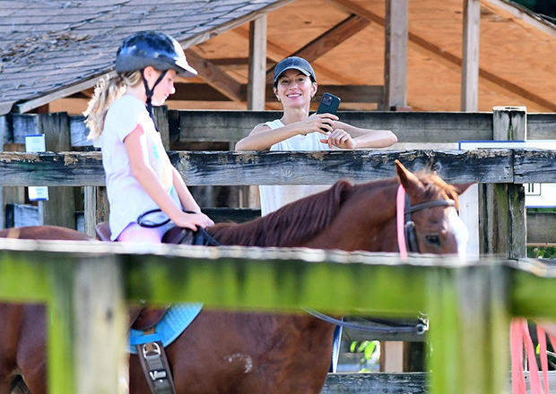 Tom Brady Takes Daughter Vivian to Horseback Riding Lessons After