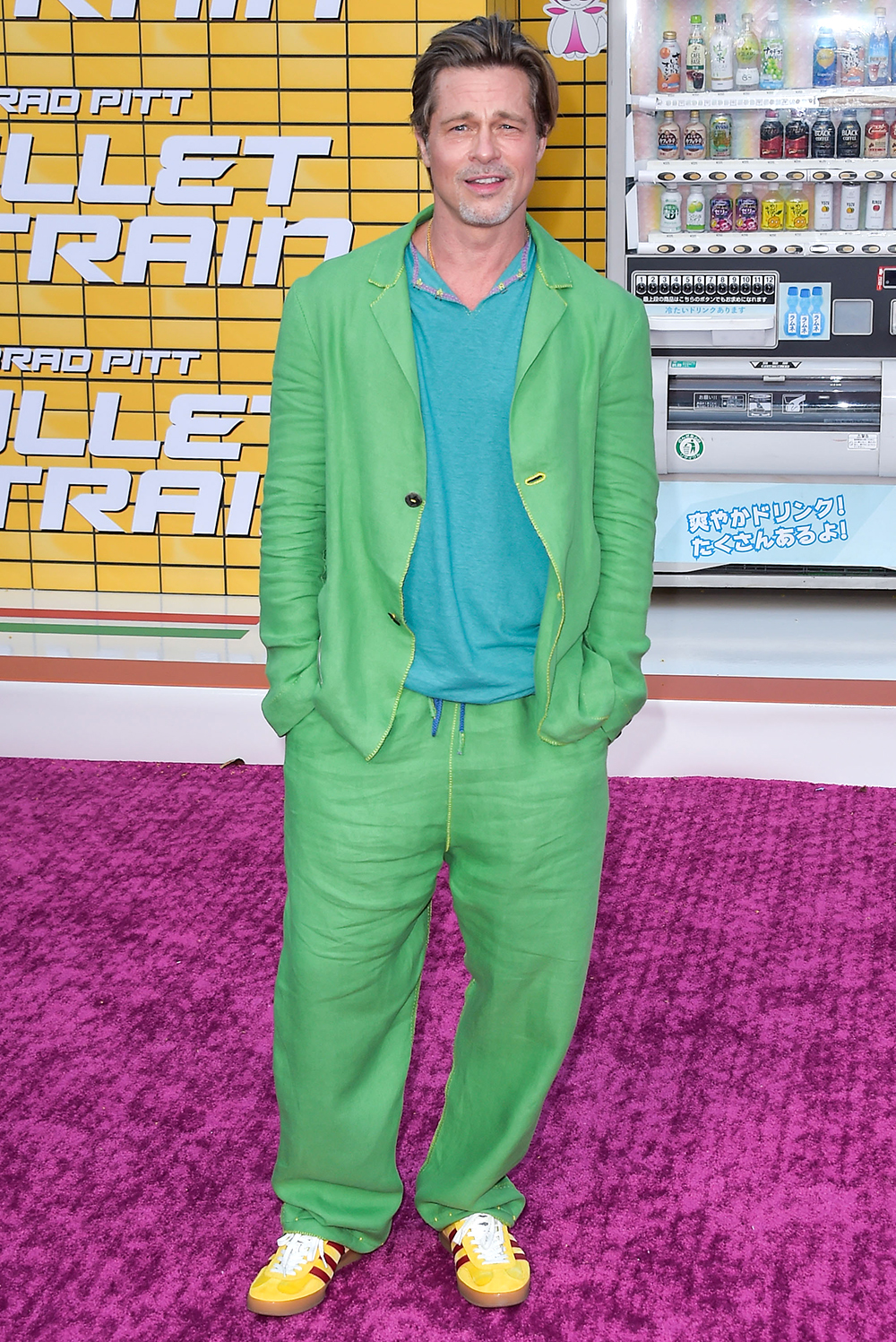 Male Celebrities In Colorful Suits Photos