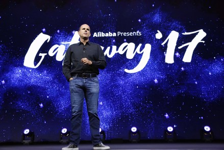 Marcus Lemonis, a famous American businessman, addresses the Keynote Program at Gateway '17 in Detroit, the United States, June 20, 2017.Gateway '17 conference, Detroit, USA - 20 Jun 2017Gateway '17, a conference by Alibaba in Detroit was held on June 20-21. The conference features presentations and breakout sessions aimed at educating attendees on what and how to sell to China, especially through e-commerce platforms, so that they can develop businesses and go global.