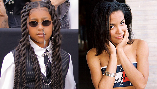 North West, 9, Channels Aaliyah For ‘Icons’ Halloween Costume With Siblings: Photos
