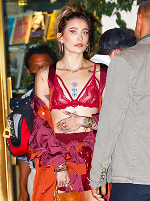 Paris Jackson's Red Lace Bra & Mini Skirt Lacoste Event: Photos – Hollywood  Life