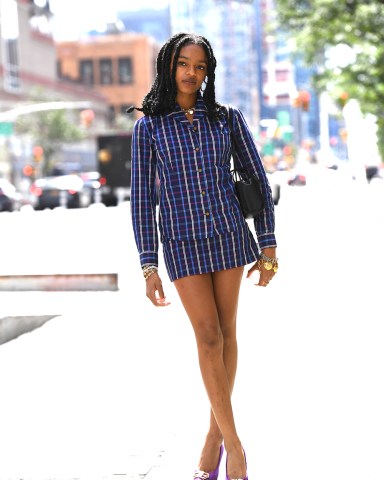 Selah Marley
Street Style, Spring Summer 2022, New York Fashion Week, USA - 11 Sep 2021