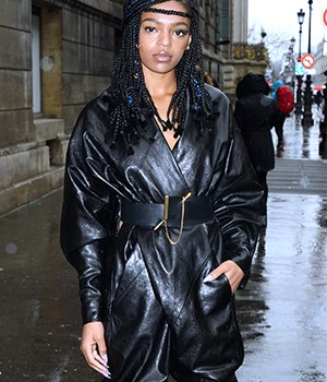 Selah Marley attending the Poiret show as part of the Paris Fashion Week Womenswear Fall/Winter 2018/2019 in Paris, France on March 04, 2018.PFW Poiret Arrivals, Paris, France - 04 Mar 2018