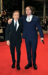 BERGMAN ISLAND " Red carpet the 74th Cannes Film Festival at Palais des Festivals on July 11, 2021 in Cannes, France. 11 Jul 2021 Pictured: Tim Roth and Michael Cormac Roth. Photo credit: KCS Presse / MEGA TheMegaAgency.com +1 888 505 6342 (Mega Agency TagID: MEGA769911_032.jpg) [Photo via Mega Agency]