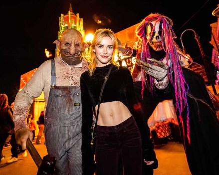 Kiernan Shipka at Halloween Horror Nights at Universal Studios Hollywood on October 9, 2022