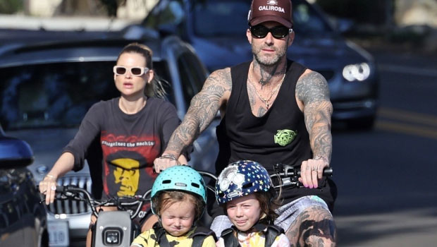 Pregnant Bethati Prinsloo & Adam Levine Bond With Kids Dusty, 6, & Gio, 4, After Flirting Scandal
