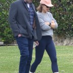 *EXCLUSIVE* Friendly exes Ben Affleck and Jennifer Garner have a chat in Brentwood