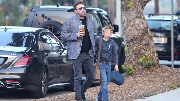 Ben Affleck picks up his 10-year-old son Samuel from school in Sweet Father-Son Photo