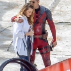 *EXCLUSIVE* Blake Lively visits Ryan Reynolds at the Deadpool 3 set with her sisters