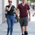 EXCLUSIVE: "Grey's Anatomy" actress Camilla Luddington and injured boyfriend Matthew Alan out and about in Los Angeles, California