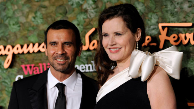 Geena Davis' hubby produces wedding pics to show they're married