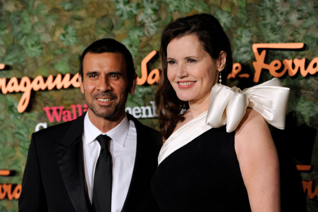 Geena Davis and Reza Jarrahy