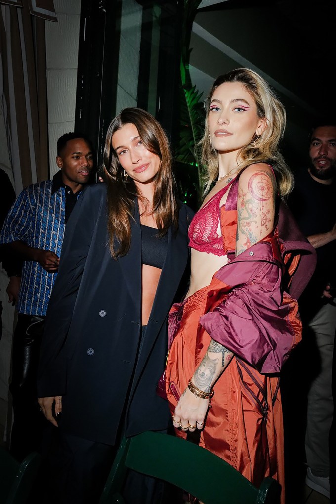 Hailey Bieber and Paris Jackson