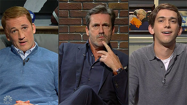 Jon Hamm and Shaun White Crash 'SNL Cold Open with Miles Teller's Peyton Manning