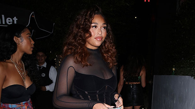 Jordyn Woods Shows Off Thong Under Totally Sheer Catsuit Heading To Dinner In LA: Photos