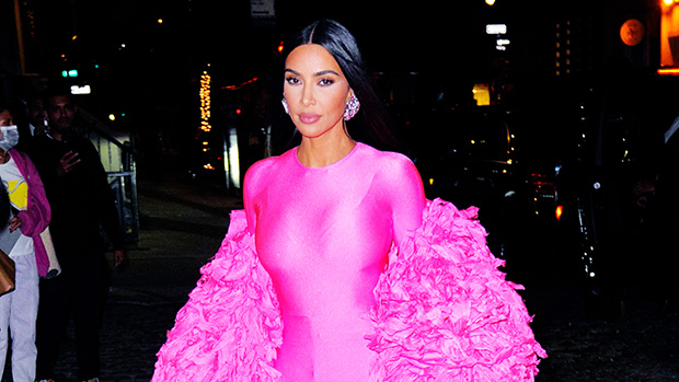 Kim Kardashian Blows Kisses In Plunging Pink Top As She Reminisces On Love She Got For Her 42nd Birthday