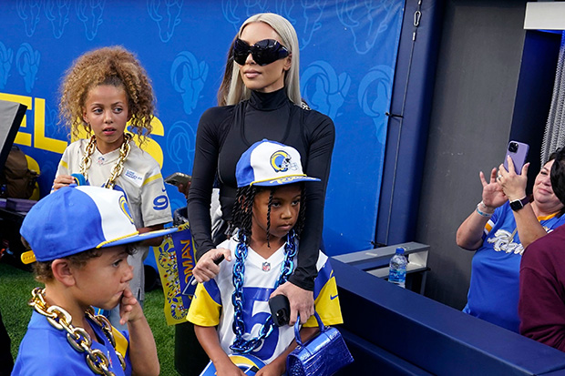 Kim Kardashian and Son Saint, 6, Spend Day Enjoying L.A. Rams Game