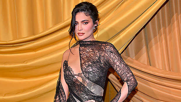 Kylie Jenner Turns Heads in See-Through Barely There Dress During Paris Fashion Week: Pics