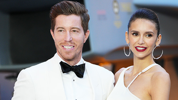 nina dobrev, shaun white