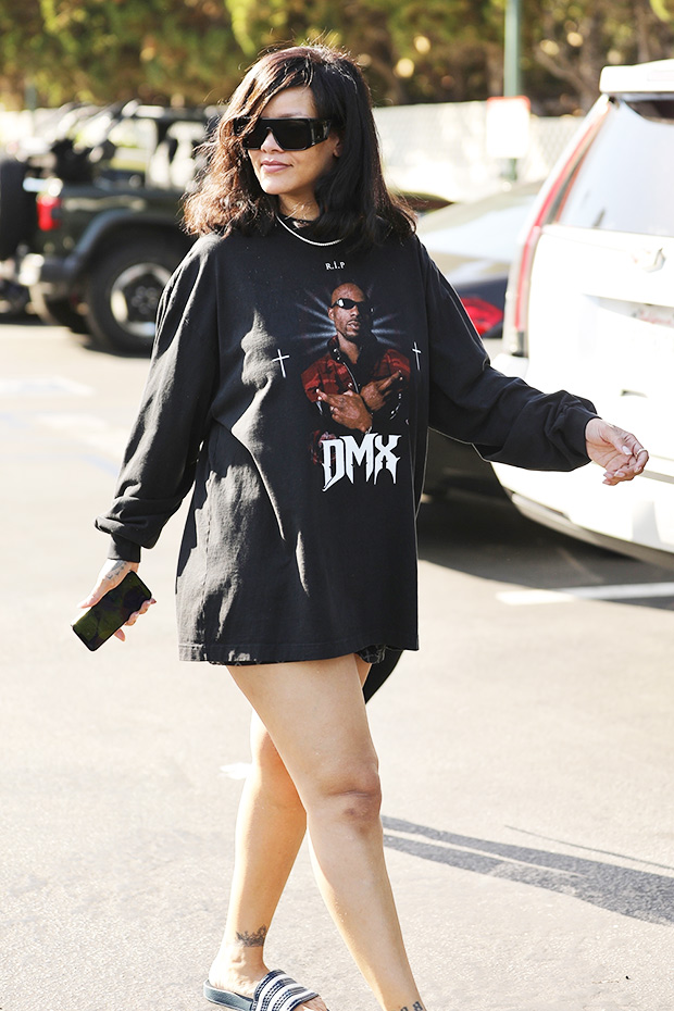 Rihanna rend hommage à DMX avec un sweat-shirt surdimensionné tout en faisant des courses – Hollywood Life