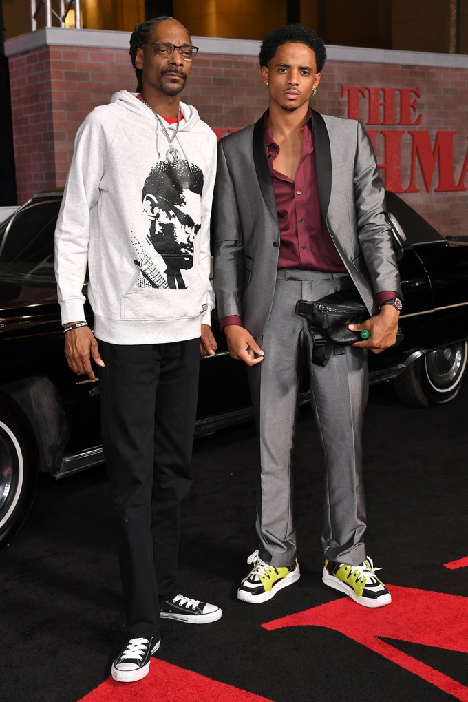 Snoop Dogg & Son Cordell at the Premiere of ‘The Irishman’